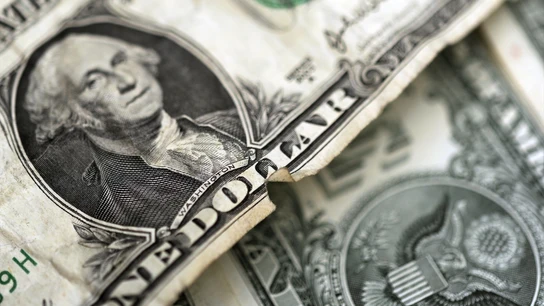 Imagen de un billete de un dólar Imagen de un billete de un dólar