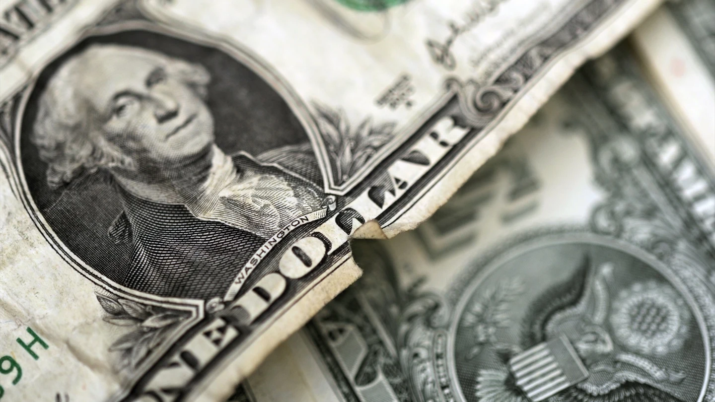 Imagen de un billete de un dólar Imagen de un billete de un dólar