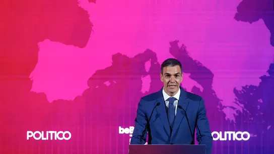 El presidente del Gobierno, Pedro Sánchez, este viernes en el 'European Pulse Forum' de Barcelona. El presidente del Gobierno, Pedro Sánchez, este viernes en el 'European Pulse Forum' de Barcelona.