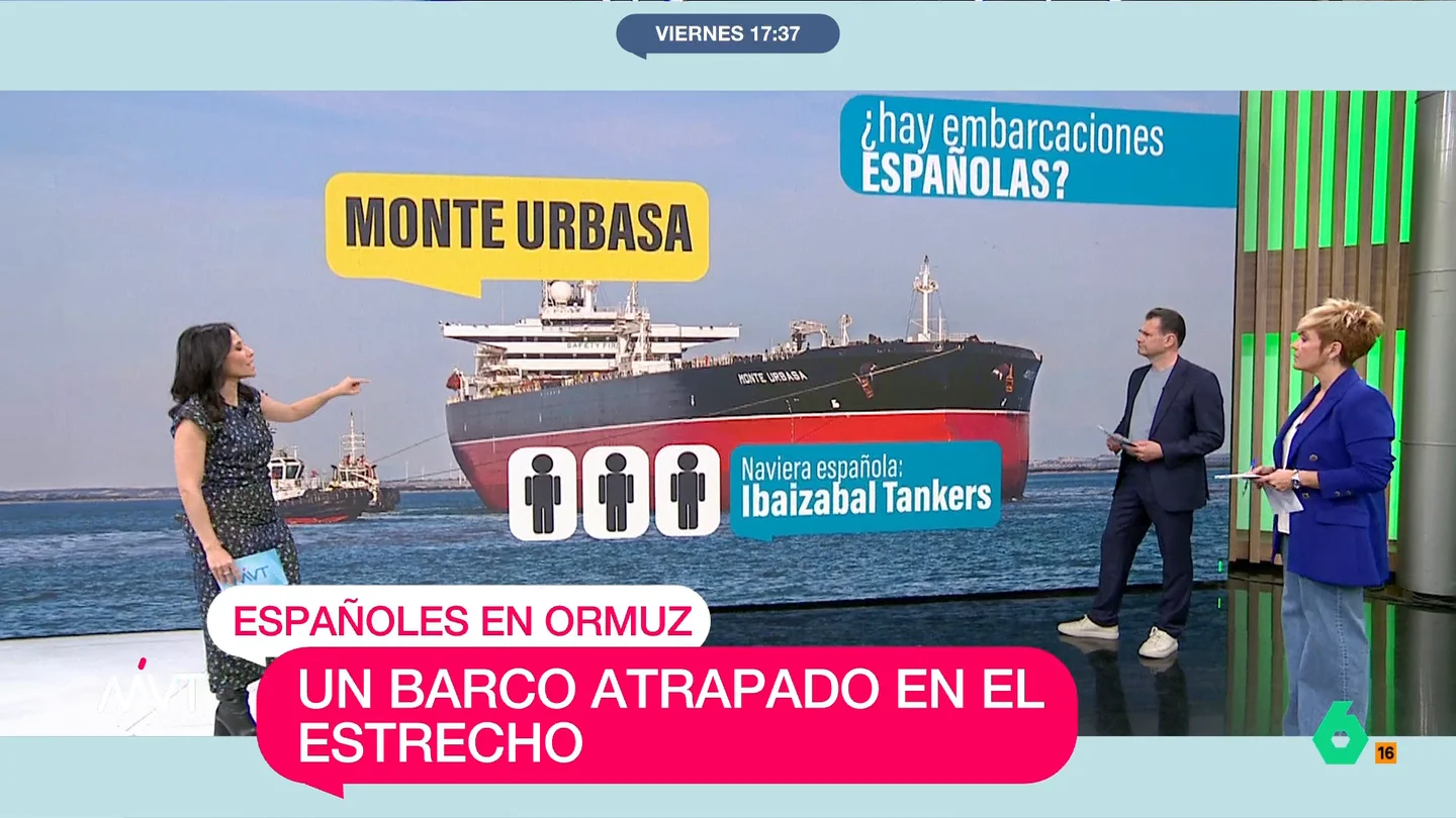 El buque 'Monte Urbasa', atrapado en el estrecho de Ormuz buque español ormuz MVT