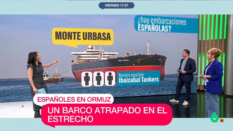 El buque 'Monte Urbasa', atrapado en el estrecho de Ormuz