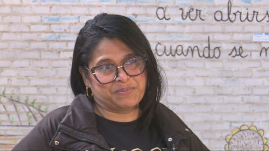 Zuleima, migrante colombiana