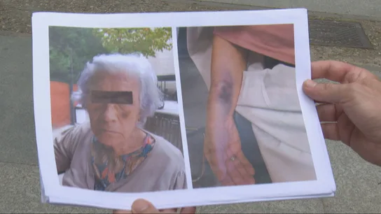 Imagen de una usuaria de una residencia de mayores Imagen de una usuaria de una residencia de mayores