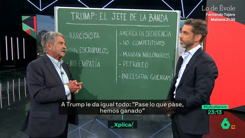 Revilla: "Trump concibe el mundo como un casino donde &eacute;l maneja las ruletas, que las tiene trucada para los intereses de los multimillonarios que lo han puesto ah&iacute;"