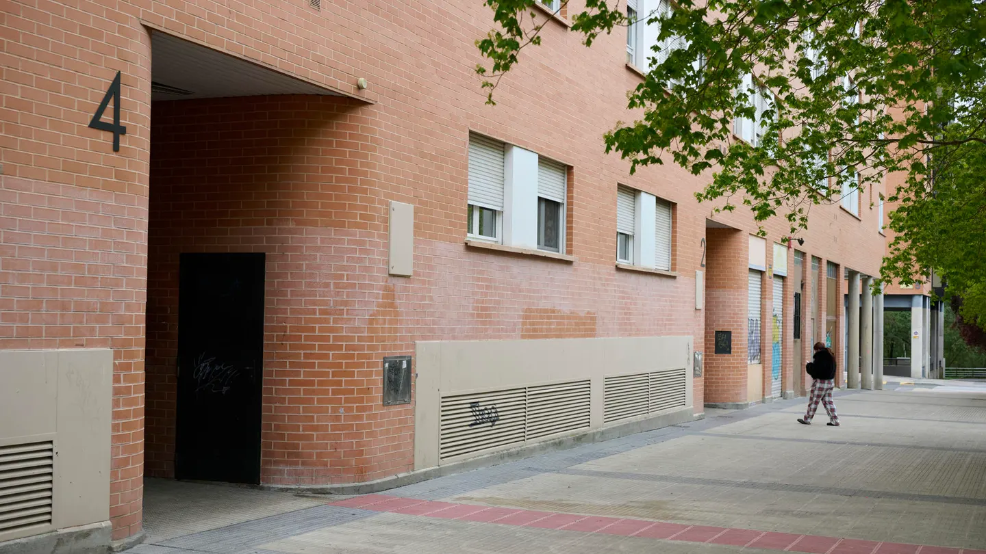 Imagen del lugar del suceso en Pamplona Imagen del lugar del suceso en Pamplona