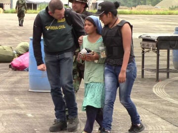 El momento de la liberaci&oacute;n de Nada Itrab, tras siete meses secuestrada