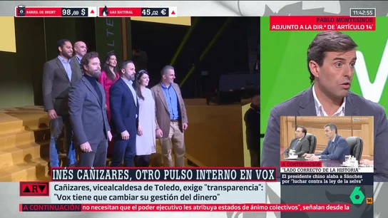 Pablo Montesinos advierte de la situación de Vox en Andalucía si el PP logra la mayoría absoluta: "No tendría nada que hacer" Pablo Montesinos advierte de la situación de Vox en Andalucía si el PP logra la mayoría absoluta: "No tendría nada que hacer"