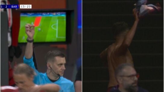 La roja a Eric Garc&iacute;a que enterr&oacute; las opciones del Bar&ccedil;a de remontar ante el Atleti