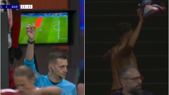 La roja a Eric García que enterró las opciones del Barça de remontar ante el Atleti La roja a Eric García que enterró las opciones del Barça de remontar ante el Atleti