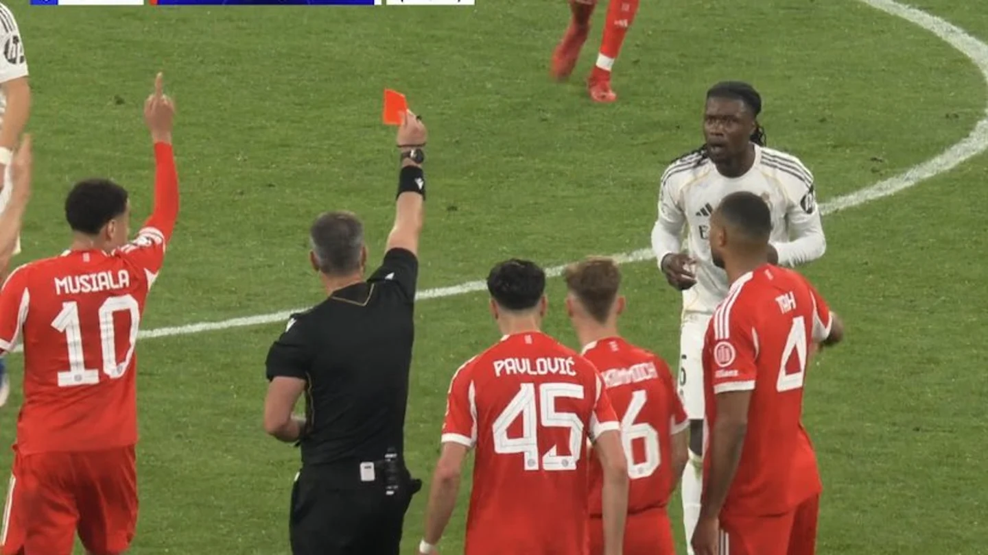 Roja a Camavinga en Múnich Roja a Camavinga en Múnich