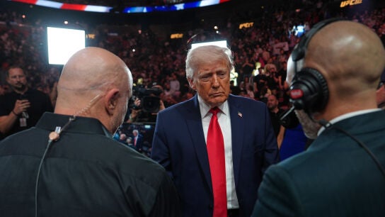 El presidente de Estados Unidos, Donald Trump, durante un evento de UFC