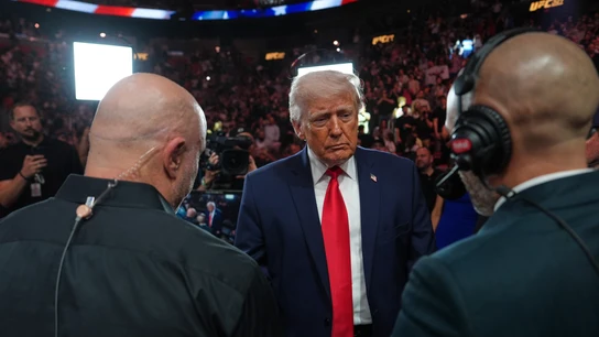 El presidente de Estados Unidos, Donald Trump, durante un evento de UFC El presidente de Estados Unidos, Donald Trump, durante un evento de UFC