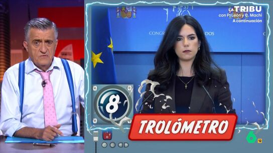 Wyoming inaugura el 'trol&oacute;metro' de El Intermedio con Pepa Mill&aacute;n de Vox