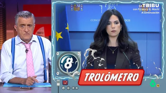 Wyoming inaugura el 'trolómetro' de El Intermedio con Pepa Millán de Vox Wyoming inaugura el 'trolómetro' de El Intermedio con Pepa Millán de Vox