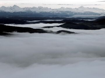 Los Pirineos cubiertos de nieve