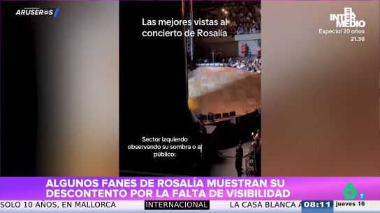  Alfonso Ar&uacute;s, sobre el concierto de Rosal&iacute;a: "Lo de la visibilidad parcial ya lo hemos denunciado muchas veces"