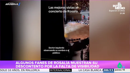 Alfonso Arús, sobre el concierto de Rosalía: "Lo de la visibilidad parcial ya lo hemos denunciado muchas veces" Alfonso Arús, sobre el concierto de Rosalía: "Lo de la visibilidad parcial ya lo hemos denunciado muchas veces"