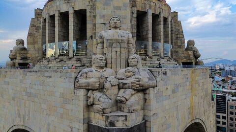Detalle del Monumento a la Revolución de Ciudad de México