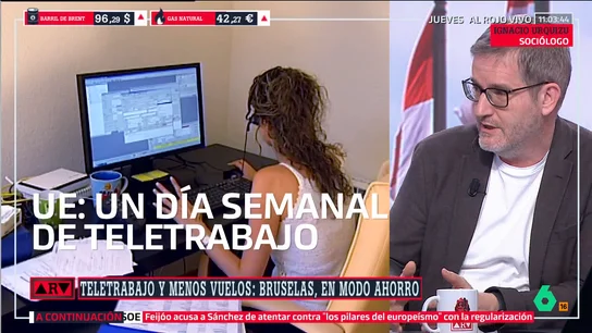 Urquizu reflexiona sobre la propuesta de Bruselas del teletrabajo: "La gente que lo ejerce está más satisfecha" Urquizu reflexiona sobre la propuesta de Bruselas del teletrabajo: "La gente que lo ejerce está más satisfecha"