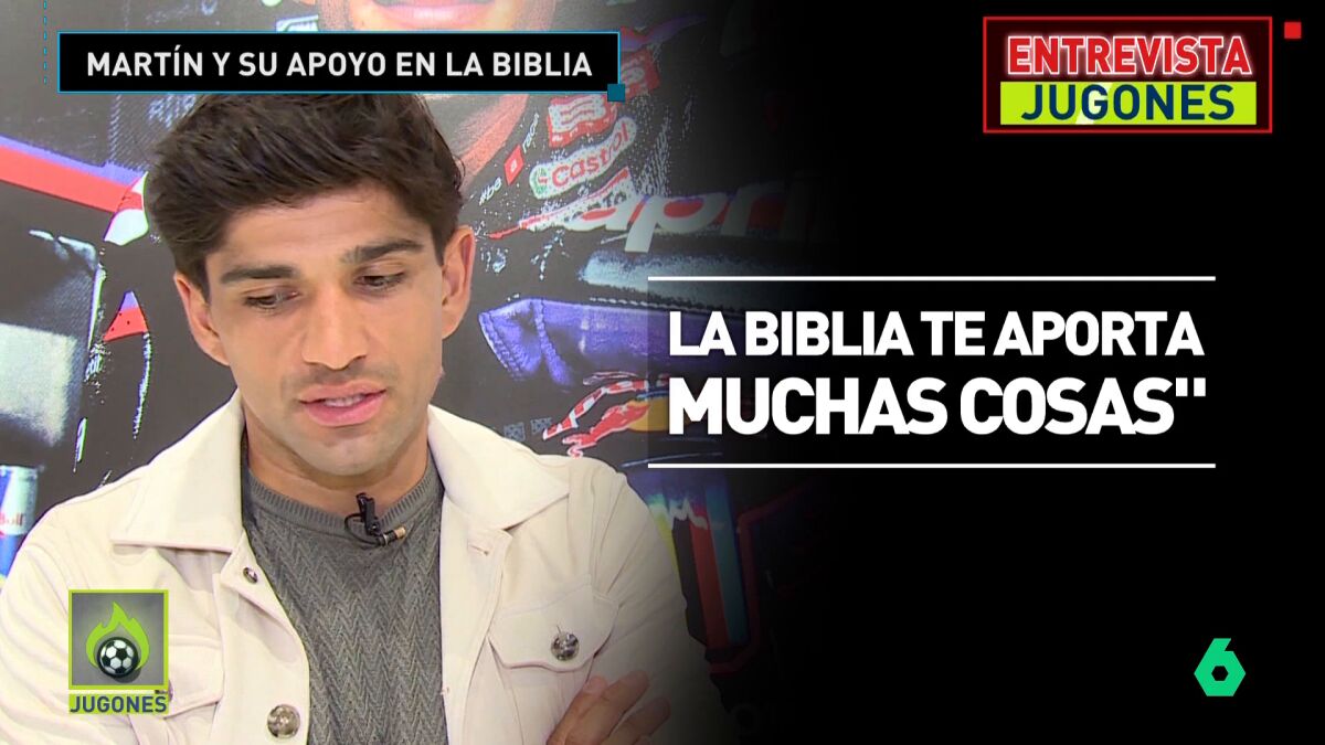 Jorge Martín explica en 'Jugones' la importancia de la Biblia en su 'resurrección'