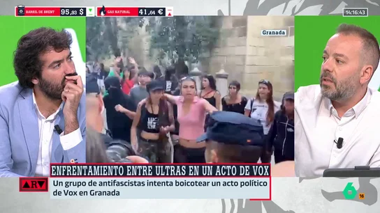 Maestre reacciona a los disturbios en un acto de Vox en Granada: "Vox rompe el cordón policial y se va contra los manifestantes" Maestre reacciona a los disturbios en un acto de Vox en Granada: "Vox rompe el cordón policial y se va contra los manifestantes"