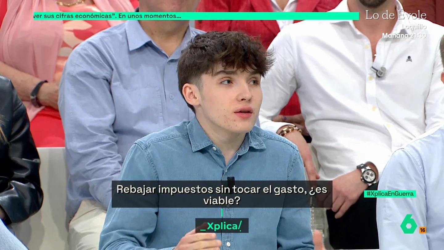 Un joven de las juventudes del PP critica el empobrecimiento en España: "Con Sánchez, un trabajador recibe un 3,4% menos en su cuenta" Un joven de las juventudes del PP critica el empobrecimiento en España: "Con Sánchez, un trabajador recibe un 3,4% menos en su cuenta"
