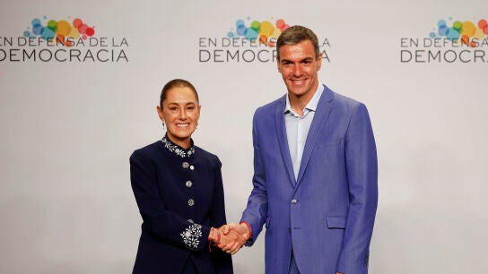 Pedro S&aacute;nchez, con Claudia Sheinbaum