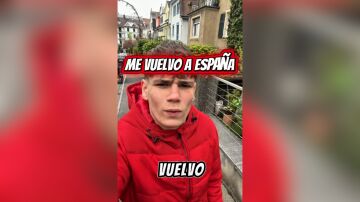 Joven se vuelve de Suiza a Espa&ntilde;a