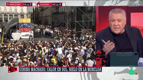 Ferreras, tajante contra los cánticos impulsados por Carlos Baute a Delcy Rodríguez: "Absolutamente impresentables, son racistas" Ferreras, tajante contra los cánticos impulsados por Carlos Baute a Delcy Rodríguez: "Absolutamente impresentables, son racistas"