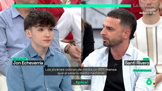 Un diputado del PSOE, a un joven del PP: "La diferencia entre mentir en redes y en un plató es que aquí te respondemos" Un diputado del PSOE, a un joven del PP: "La diferencia entre mentir en redes y en un plató es que aquí te respondemos"