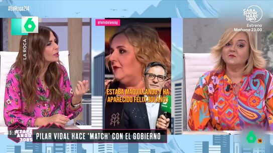 Despu&eacute;s de desvelar el viernes en Zapeando su "microenarmoramiento" con F&eacute;lix Bola&ntilde;os, Pilar Vidal hablaba en 'La Roca' hablando del 'reel' que sub&iacute;a el ministro sigui&eacute;ndola en Instagram. El an&aacute;lisis del momento, en este v&iacute;deo.