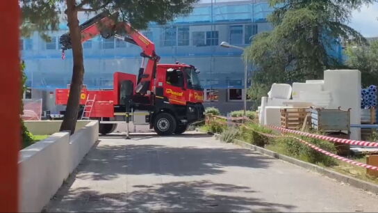 Estudiando en una obra de un instituto de Madrid ocho meses: denuncian que "no hay forma de concentrarse"