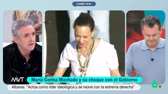 Ramoncín, sobre María Corina Machado: "Perdió toda credibilidad en el momento que la vi regalando su premio Nobel a Trump" La visita de la líder opositora venezolana a nuestro país ha generado una gran polémica, especialmente tras afirmar que espera que muy pronto se celebren en nuestro país unas elecciones "impecables".
