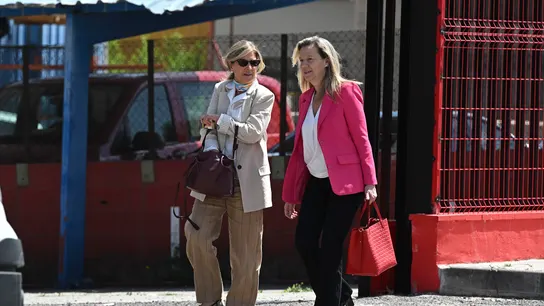 La mujer de Luis Bárcenas, Rosalía Iglesias, a su entrada al juicio de la Kitchen para testificar este lunes. La mujer de Luis Bárcenas, Rosalía Iglesias, a su entrada al juicio de la Kitchen para testificar este lunes.
