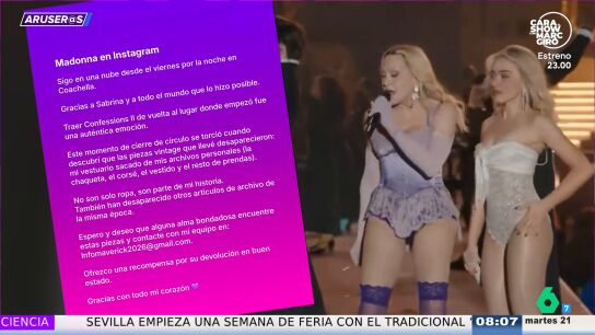  Alfonso Ar&uacute;s, tras el robo de prendas vintage de Madonna en Coachella: "Est&aacute; lleno de chonis"