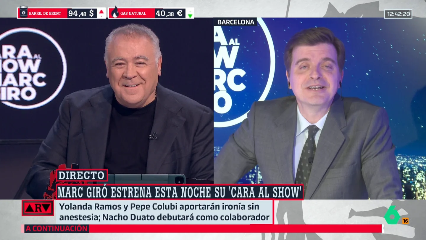 Ferreras reacciona al "contundente mensaje para heteros" de Marc Giró: "Estoy en plan pansexual" Ferreras reacciona al "contundente mensaje para heteros" de Marc Giró: "Estoy en plan pansexual"