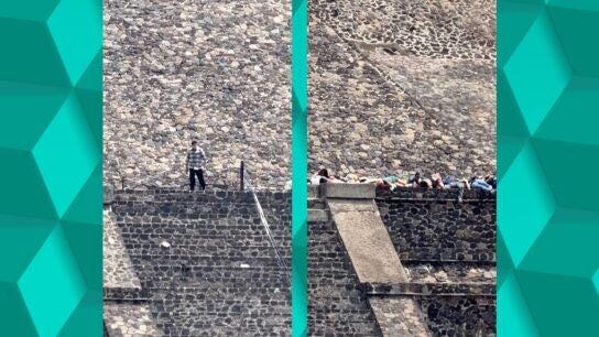 Captan el ataque de un joven mexicano en la zona arqueol&oacute;gica de Teotihuac&aacute;n (M&eacute;xico)