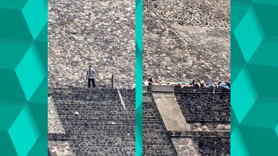 Captan el ataque de un joven mexicano en la zona arqueológica de Teotihuacán (México) Captan el ataque de un joven mexicano en la zona arqueológica de Teotihuacán (México)