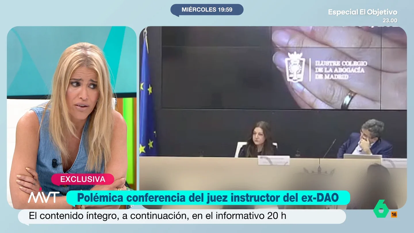 Afra Blanco responde al juez instructor del exDAO: "La mujer busca la protección inmediata porque igual si no la matan" En una conferencia sobre violencia machista, el juez David Maman, encargado de la instrucción del caso del exDAO, dejaba unas polémicas declaraciones que, según Afra Blanco, "dan la razón a muchas voces que hablan de machismo dentro de las togas".