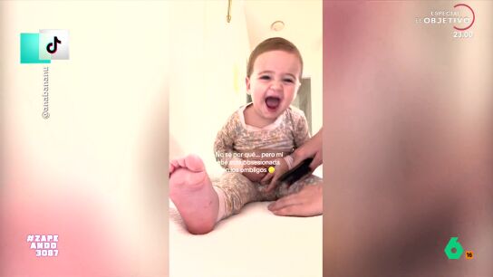 No importa la edad que tengamos, si perdemos algo nos molesta. Es lo que le pasa a esta beb&eacute;, que pierde su ombligo en varias ocasiones, pero que se alegra un mont&oacute;n cuando lo encuentra.