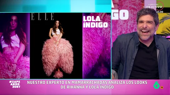 Nacho García analiza el 'homenaje' a Espinete que han hecho Rihanna y Lola Índigo: "Preciosas amígdalas" Las artistas han escogido looks que tienen una misma esencia, según el cómico: realizar un particular homenaje al popular personaje infantil de 'Barrio Sésamo'.