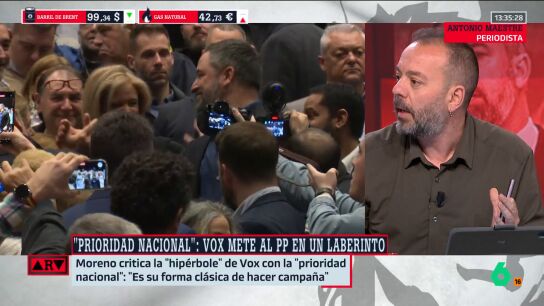 Maestre responde a Juanma Moreno tras hablar de "arraigo" sobre el pacto entre PP y Vox: "Cinco veces pone prioridad nacional en el acuerdo"