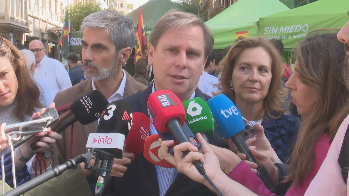 Joan Garriga, portavoz de Vox en Cataluña Joan Garriga, portavoz de Vox en Cataluña