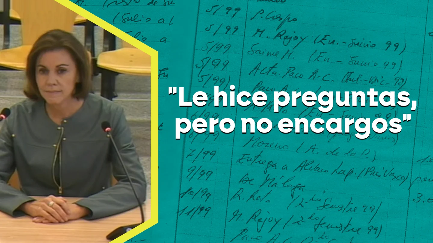 Los audios vuelven a desmentir a Cospedal. Los audios vuelven a desmentir a Cospedal.