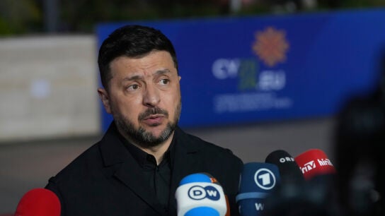 Volod&iacute;mir Zelenski en la cumbre informal de l&iacute;deres europeos en Chipre