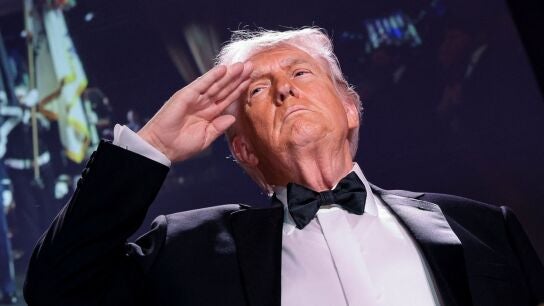 Donald Trump, en el hotel Hilton