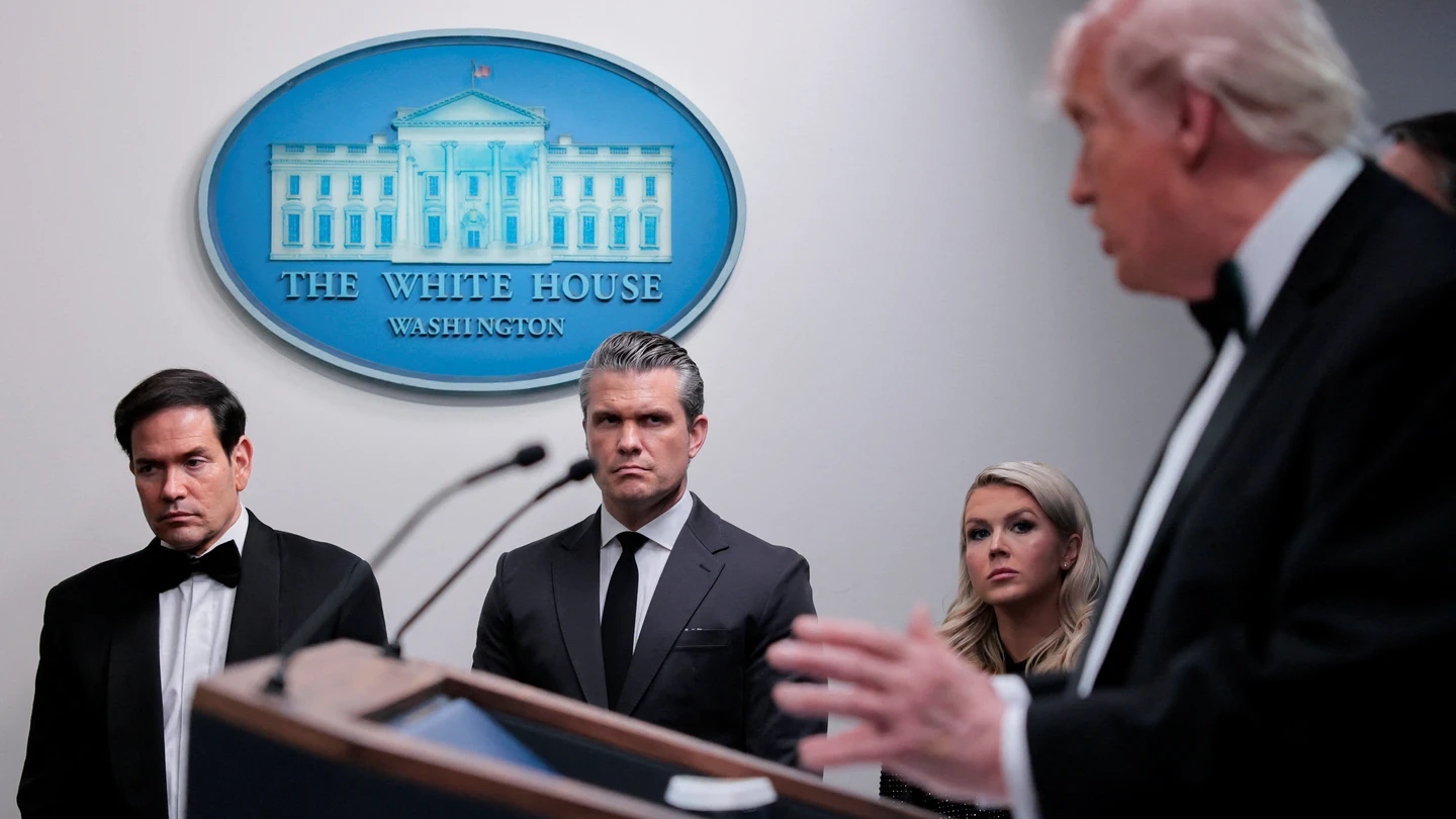 Donald Trump, Marco Rubio y Pete Hegseth tras el atentado Donald Trump, Marco Rubio y Pete Hegseth tras el atentado