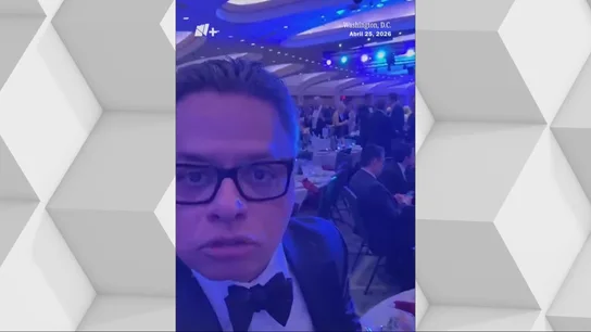 Un periodista asistente a la cena de corresponsales Un periodista asistente a la cena de corresponsales