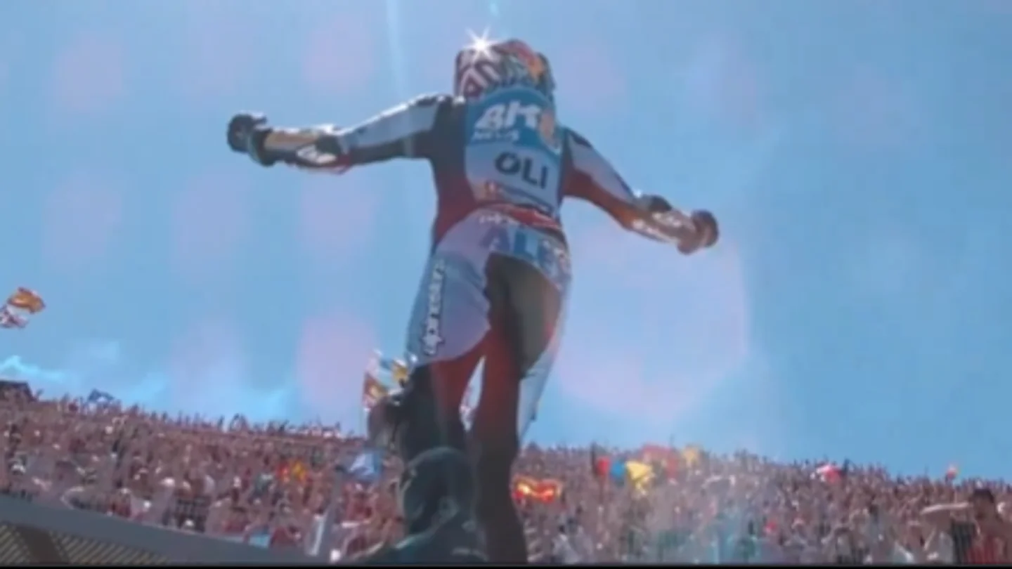 La emocionante celebración de Álex Márquez tras la victoria en Jerez La emocionante celebración de Álex Márquez tras la victoria en Jerez