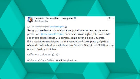 Reacci&oacute;n de Netanyahu al intento de asesinato de Trump. 